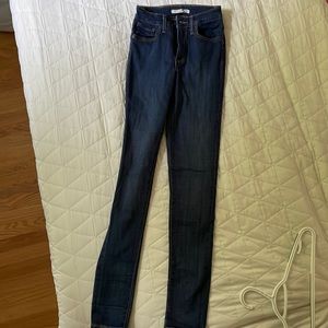 Levi high rise skinny jeans
